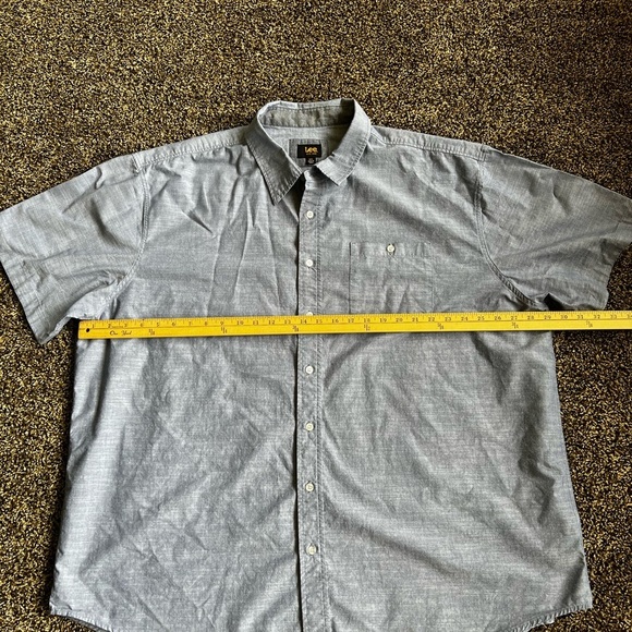 Lee Blue Casual Button Down Shirt - Picture 5 of 6